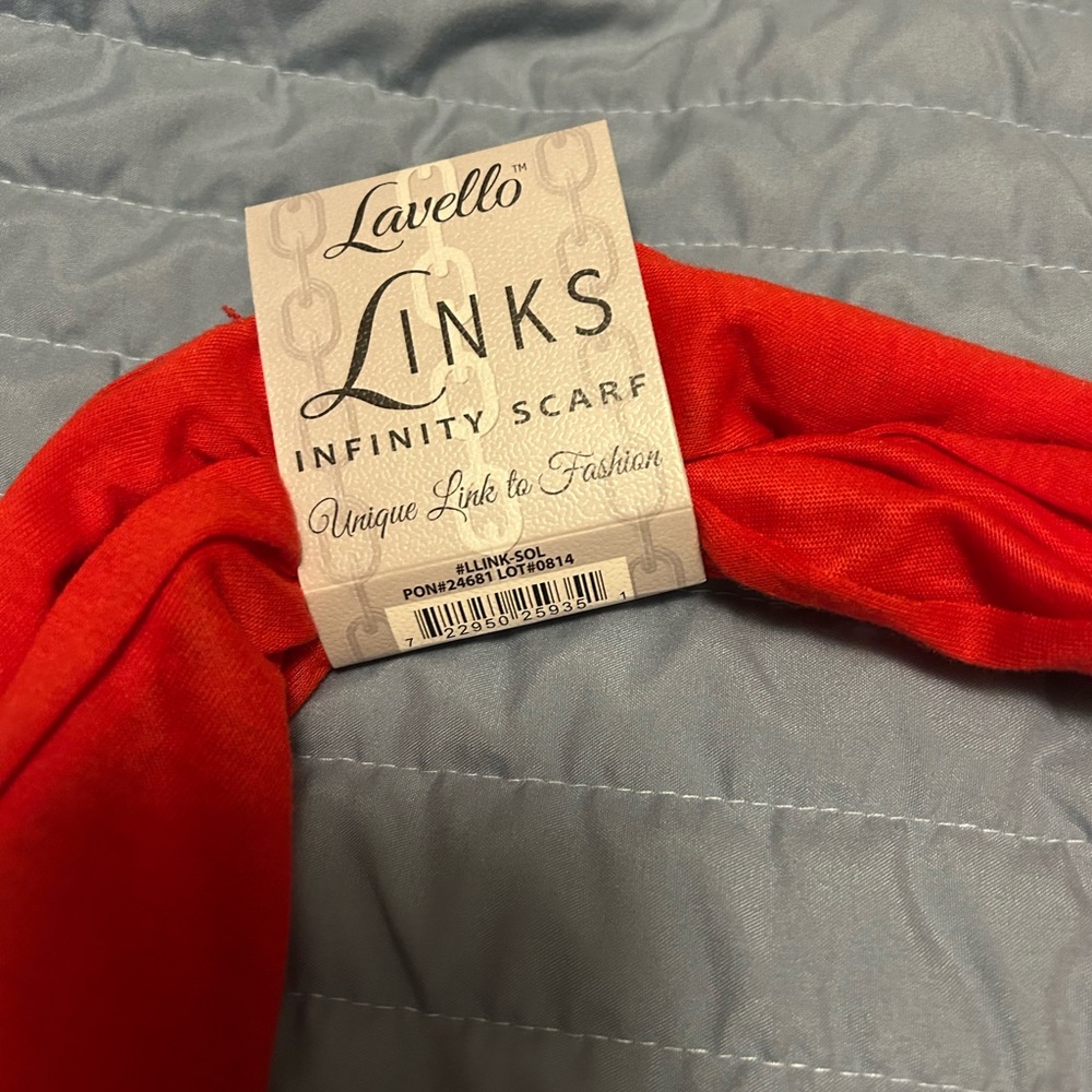 Red Infinity Scarf - Picture 2 of 6